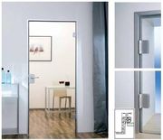 Алюминиевая дверная коробка для цельно стеклянной двери Dorma